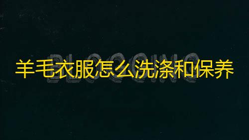 PUBG凯撒直装v3.0.0羊毛衣服怎么洗涤和保养方法